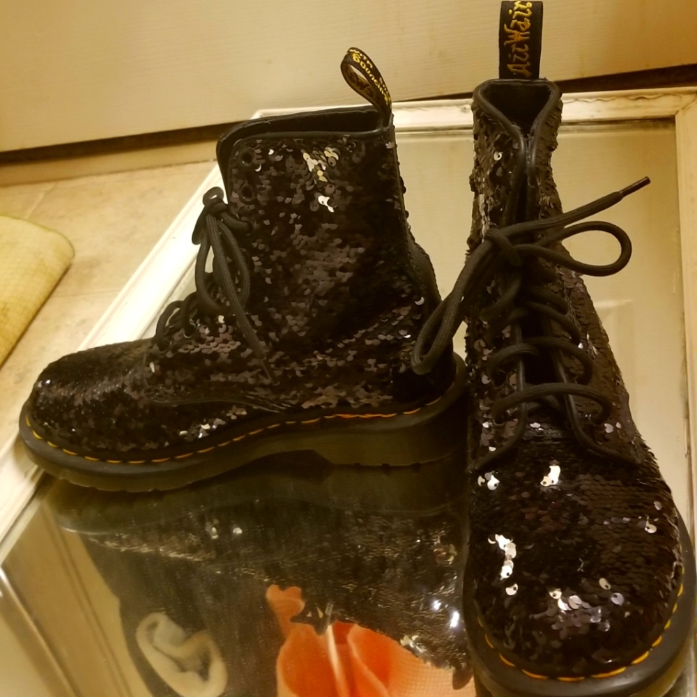 Dr. Martens 1460 Pascal Sequin Women's Combat Boots